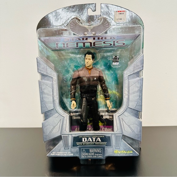 Star Trek Nemesis LIEUTENANT COMMANDER DATA Figure Art Asylum 2002 - NEW SEALED! - Picture 2 of 7